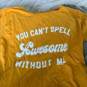 Yellow shirt from blue notes